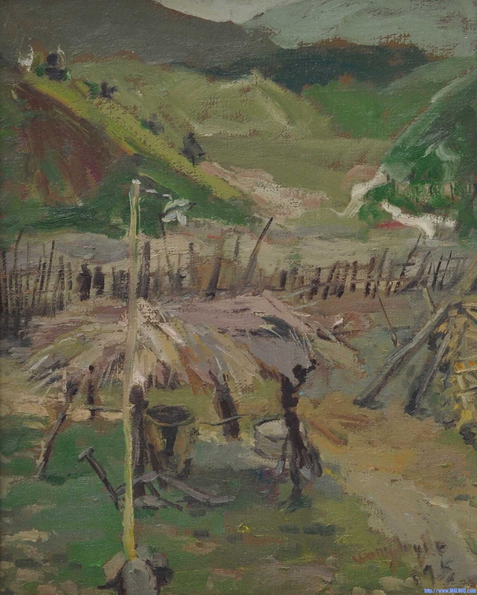 ����һ�֡���Ϫд����(40x50cm)  2009��.jpg